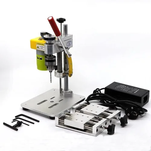 Mini prensa de taladro de precisión CNC máquina de fresado de mesa portátil de sobremesa 795 motor B10 Chuck Metal madera bricolaje herramienta de