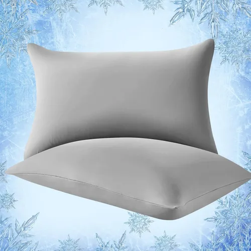 Miniatura 21 de Elegear Fundas de almohada refrescantes para personas que duermen con calor, fundas de almohada refrescantes japonesas Q-Max 0.5, en ambos lados