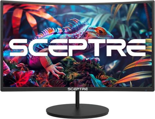 Miniatura 16 de Sceptre - Monitor curvo de 24 pulgadas, 75Hz, LED, para videojuegos, Full HD, 1080P, HDMI, VGA, con altavoces, montaje de pared VESA listo