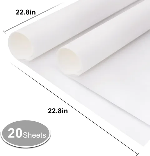 Miniatura 2 de BEISHIDA 20 piezas de papel de regalo floral blanco mate impermeable para suministros de floristería, manualidades, embalaje de regalo, San