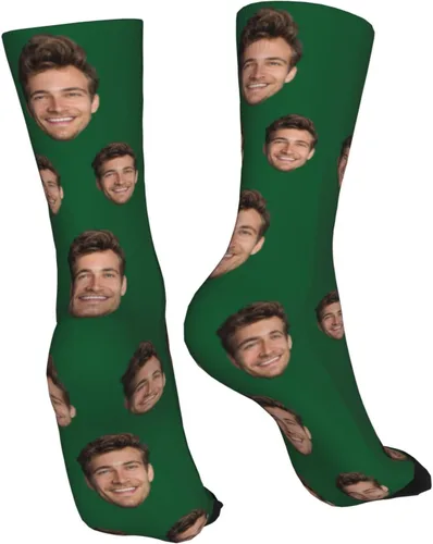 Miniatura 2 de Calcetines personalizados con foto para hombres y mujeres, calcetines personalizados con imagen unisex, calcetines con caras en ellos personalizados