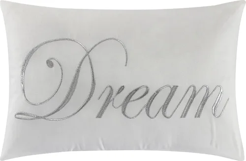 Miniatura 6 de Grand Avenue Juego de edredón bordado copetudo, tamaño Queen, juego de ropa de cama de 7 piezas, color blanco, ultrasuave, almohadas y fundas