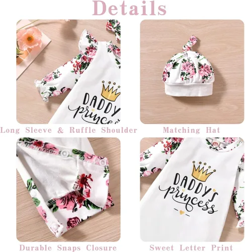 Miniatura 3 de Aalizzwell Ropa de verano con diadema para bebé niña