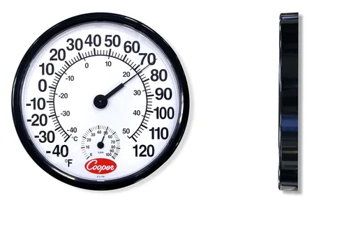 Miniatura 2 de Cooper-Atkins Higrómetro analógico 212-150-8, rango de temperatura de -40°F a 120°F, diámetro de 12 pulgadas