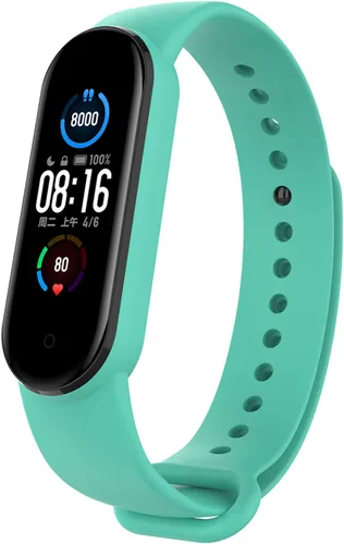 hengkang Compatible con Amazfit Band 5/Xiaomi Mi Band 6/Mi Band 5, correas de repuesto ajustables de silicona deportiva para Amazfit Band 5, Mi Band