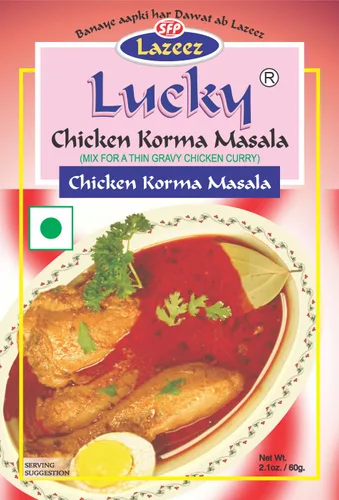 Miniatura 4 de Lucky Masale Party Pack 3 (Tandoori Masala (pollo o cordero), Shami Kabab, Pollo Korma, Kadhai Gosht, Yakhni Pulao)