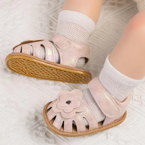 Miniatura 124 de Meckior Sandalias de verano con punta abierta y suave de piel sintética para bebés y niñas pequeñas