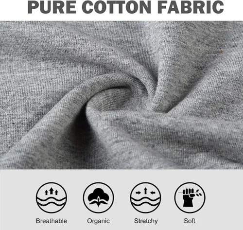 Miniatura 4 de UMMISS - Ropa interior de algodón de cintura alta para mujer cobertura completa suave cómoda multi paquete