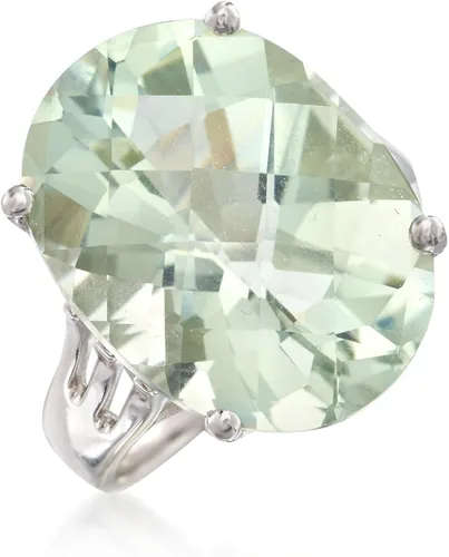 Miniatura 4 de Ross-Simons Anillo Prasiolita de 14.00 Quilates en Plata de Ley