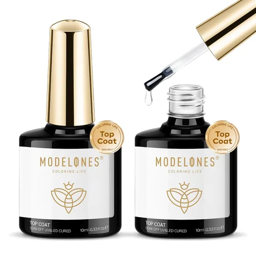 Miniatura 21 de modelones Juego de Base y Capa Superior para Esmalte de Uñas en Gel, 3 Piezas Base de Goma y Capa Superior de Gel Transparente Brillante y Mate a