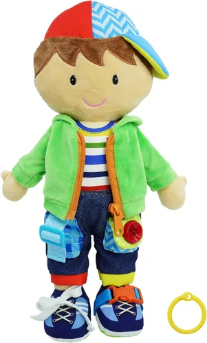 Miniatura 14 de June Garden Dressy Friends Belle de 15.5 pulgadas, muñeca de peluche educativa para niños y niños pequeños de 2 años en adelante, juguete suave