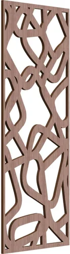 Miniatura 42 de Acme Paneles de pared decorativos de madera con calado, 9 3/8 pulgadas de ancho x 24 3/8 pulgadas de alto x 1/4 de alto, roble rojo