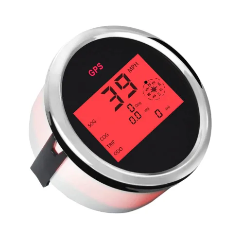 Miniatura 2 de ELING Kit de velocímetro y odómetro digital GPS para coche, barco, 85 mm, para motocicleta marina, camión, yate, embarcación, diámetro de 3 3/8", 12