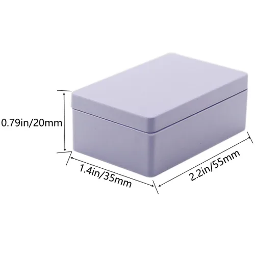 Miniatura 2 de Zulkit 12 cajas de proyecto de plástico ABS para proyectos eléctricos, caja de conexiones pequeña, color blanco, 2.17 x 1.28 x 0.79 pulgadas