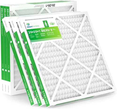 Miniatura 21 de TRIGHTFILTERS 12x12x1 Filtro de aire paquete de 6 unidades, duraderos filtros plisados MERV 8 para hogar HVAC CA y horno, filtro de aire compacto