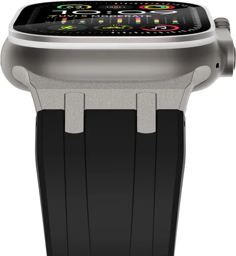 Miniatura 12 de NewWays AP - Correa de lujo para Apple Watch Ultra de 1.929 in 1.811 in 1.772 in 1.732 in 1.654 in 1.614 in 1.575 in 1.496 in para hombres