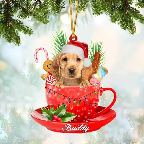 Miniatura 90 de Alaskan Malamute - Adorno acrílico personalizado para perro en taza, adorno de Navidad personalizado para perro 2023, decoración de árbol