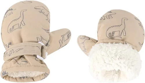 Miniatura 7 de Manoplas con forro polar para bebés, niños y niñas, guantes de invierno para niños pequeños, paquete de 2 pares