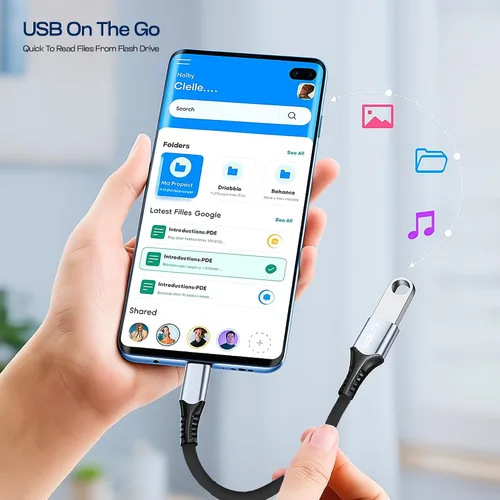 Miniatura 5 de OTG - Adaptador USB-C a USB 3.0 [paquete de 2] Thunderbolt 3 compatible con Apple MacBook Pro/Air iPhone 16 Pro Max/Plus/15 Samsung Galaxy