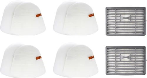 Kit de filtros 4+2 para Shark Powered Lift-Away DLX NV581 NV581Q NV581QBL NV581QG NV581QPR NV581QR NV581QT NV581QTG NV585 NV585 NV585 NV586. 4