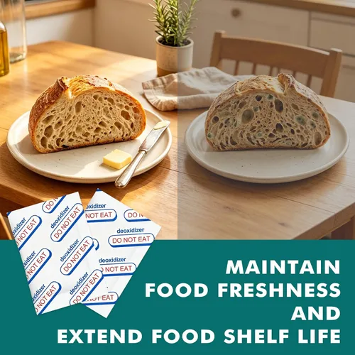 Miniatura 6 de 200 paquetes de absorbentes de oxígeno de grado alimenticio de 200 CC para almacenamiento de alimentos a largo plazo con indicador de oxígeno