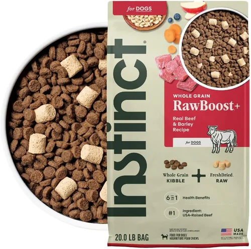 Miniatura 12 de Instinct Raw Boost, alimento seco natural para perros con trozos liofilizados, receta de grano entero con alto contenido de proteínas, carne de res