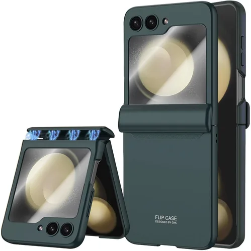 Miniatura 10 de STORMTAL Funda protectora delgada para Samsung Galaxy Z Flip 5, protección de bisagra, protector de pantalla integrado, carga inalámbrica, a prueba