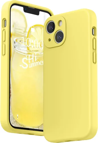 Miniatura 23 de SURPHY Funda compatible con iPhone 13 Mini con protector de pantalla, (protección de cámara y forro de microfibra suave), funda de silicona líquida