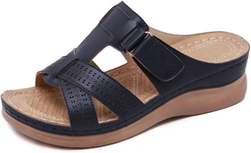 Ladmiple - Sandalias ortopédicas de verano para mujer con soporte de arco para fascitis plantar