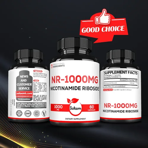 Miniatura 7 de Satoomi NAD nicotinamida ribósido - Suplemento NR 1000mg - 60 unidades durante 30 días
