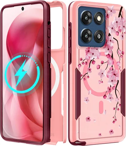 Miniatura 192 de Funda para Moto G 5G 2024 – Compatible con MagSafe para mujeres y niñas, bonita funda protectora magnética para teléfono, diseño femenino Kawaii