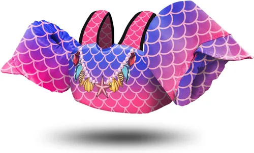 Chriffer - Chaleco salvavidas para niños de 30 a 55 libras, flotadores con arnés de hombro con alas de brazo para niños y niñas de 2, 3, 4, 5, 6, 7
