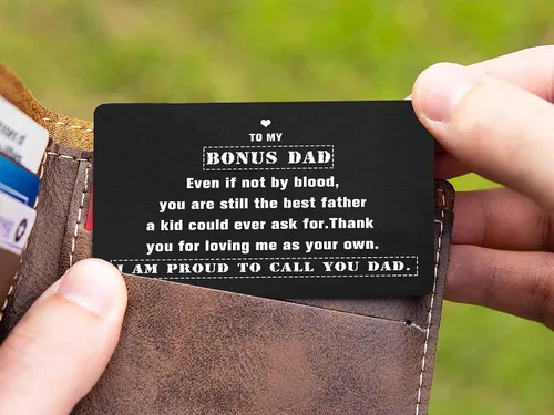 Miniatura 4 de Topthink Regalo para el día del padre para padrastro y padrastro, regalo de Navidad para papá, incluso si no es por sangre, You Are Still the Best