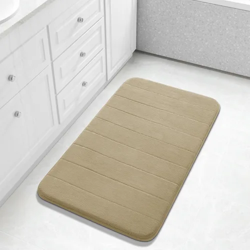 Miniatura 24 de Yimobra Tapete de baño de espuma viscoelástica, súper suave, absorbente, antideslizante, de secado rápido, lavable a máquina, tapete para bañera