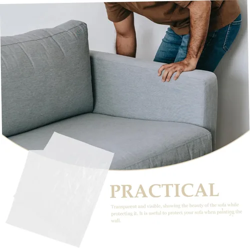 Miniatura 9 de DECHOUS Funda antipolvo para sofá, funda de cama para mascotas, funda de plástico para cama, protectores de muebles de plástico, funda de sofá