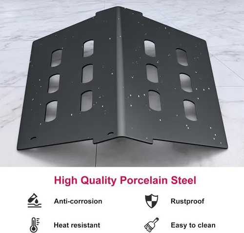 Miniatura 6 de Uniflasy Para Weber Genesis 300 Grill Parts Rejillas de cocción de hierro fundido, tubos de quemador de acero inoxidable 304, barras aromatizantes