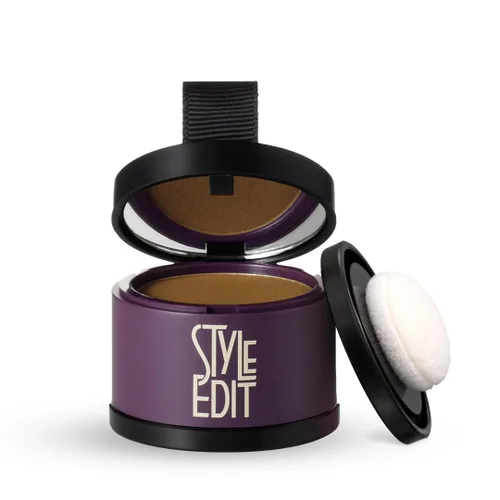 Miniatura 42 de Style Edit Polvo de retoque de raíz para cabello marrón claro Color de cabello para cubrir canas y raíces Polvo de línea capilar con infusión