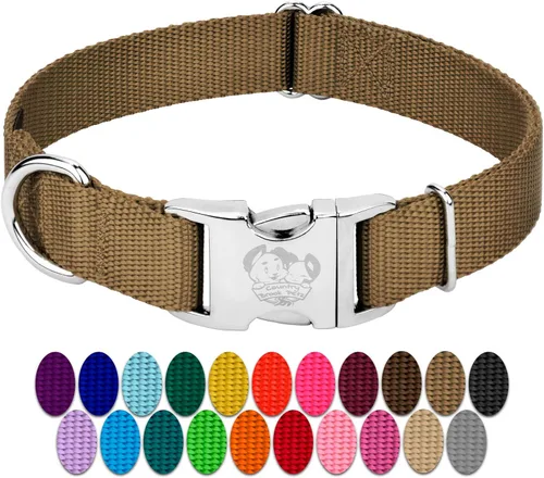 Miniatura 20 de Country Brook Petz – Collar de nailon premium para perro con hebilla de metal para razas pequeñas, medianas y grandes - Más de 10 colores cálidos