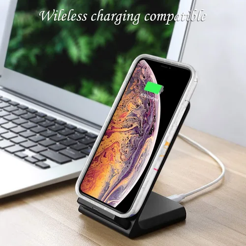 Miniatura 6 de Funda diseñada para iPhone XR, brillante, galvanizada, diseño de mármol amoroso, delgada, a prueba de golpes, TPU suave de goma de silicona, funda