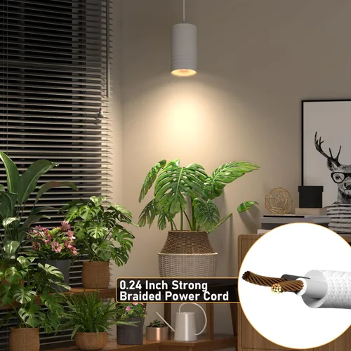 Miniatura 9 de Luces colgantes de crecimiento para plantas de interior de espectro completo, foco colgante COB para plantas altas grandes, jardín, hierbas