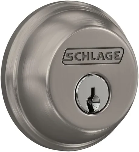 Miniatura 22 de Schlage - Cerrojo con llave de 1 lado, la más alta seguridad residencial, negro mate, B60 N 622