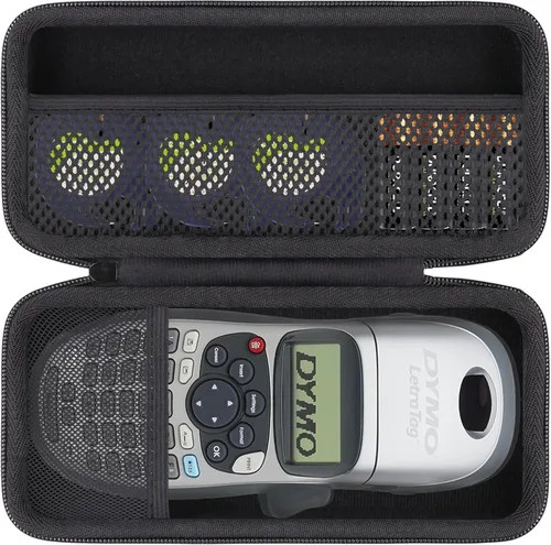 khanka DYMO LetraTag LT-100H / LT-100H Plus - Estuche rígido para etiquetadora portátil - Bolsa de almacenamiento compacta de viaje compatible con