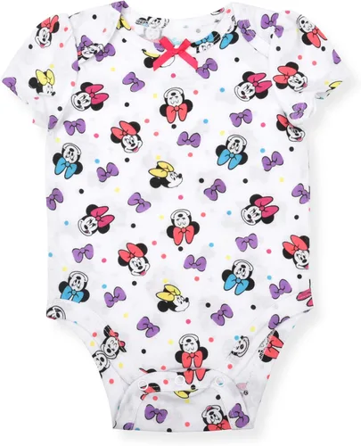 Miniatura 6 de Disney Minnie Mouse Fabulous - Paquete de 5 mamelucos para niñas recién nacidas, bebés y bebés