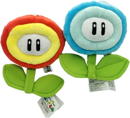 Muñeco de peluche de flor de fuego y flor de hielo de 7 pulgadas, animal de peluche de flor de fuego, juguete de peluche para niños, regalo de