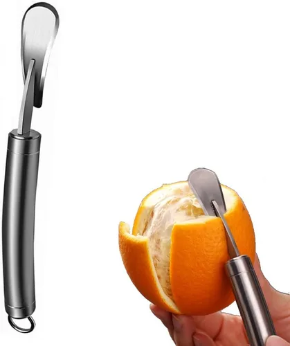 Naranja Citrus Peelers 304 Cortador de Acero Inoxidable Cortador Peeler Removedor Abridor Fruta Herramientas Gadget Cocina