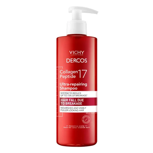 Miniatura 7 de VICHY Dercos Collagen Peptide 17 Ultra-Repairing Shampoo, Anti Hair Fall & Bond Repair for Damaged Weak Hair, Strengthens, Reduces Breakage, Boosts