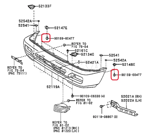 Miniatura 5 de Rexka 10 piezas Fender Liner Bumper Cover Splash Shield Rocker Moldeo Tornillo Perno Compatible con Toyota Lexus 90159-60477