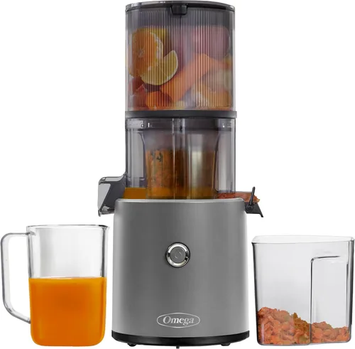 Miniatura 11 de Omega Exprimidor de Prensa en Frío por Lotes Sin Esfuerzo - Máquina Exprimidora de Masticación de Verduras y Frutas Manos Libres con capacidad de 68