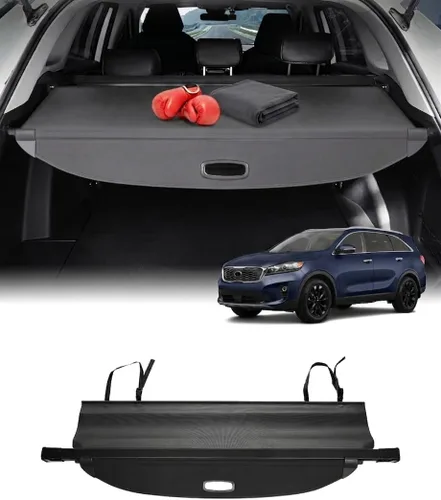 Miniatura 15 de Powerty Cubierta de Carga para Accesorios Kia Sportage 2023-2025 2026, Textura de Lona Cubierta Retráctil para Maletero Trasero de Carga de Equipaje