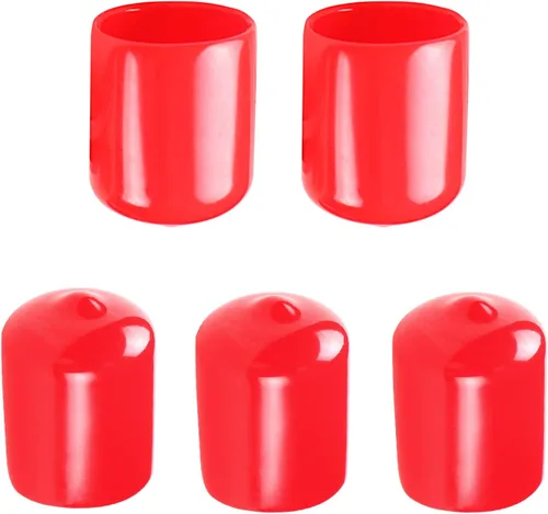 Miniatura 14 de Cubierta de tapa de extremo redondo de goma de 3/4 pulgadas (0.748 in), protectores de rosca de PVC flexible de tubería de tubería protectora